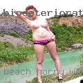 Beach horny women